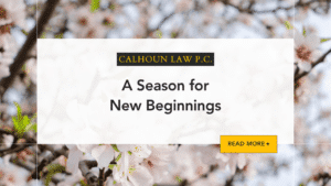 A Season for New Beginnings