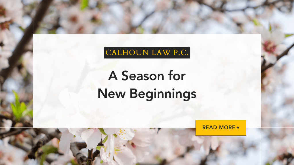 A Season for New Beginnings